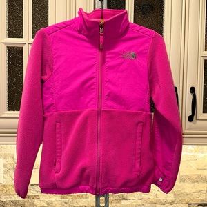 Girls Northface pink jacket Medium 10-12